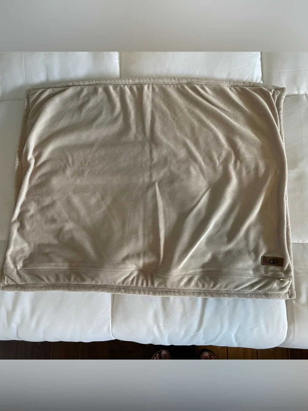 UGG Cream Faux Fur pillow cover